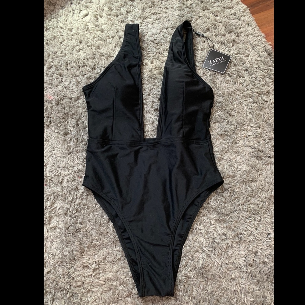 Black One Piece Swimsuit